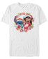 Фото #1 товара Men's Lilo Stitch Holiday Short Sleeve T-Shirt