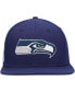 Men's College Navy Seattle Seahawks Logo II Snapback Hat