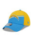 ფოტო #2 პროდუქტის Men's Gold, Powder Blue Los Angeles Chargers 2023 Sideline 39THIRTY Flex Hat
