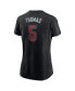 Фото #2 товара Women's Alek Thomas Black Arizona Diamondbacks 2024 Fuse Name and Number T-shirt