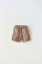 Linen cargo bermuda shorts