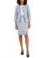 ფოტო #1 პროდუქტის Women's Tweed Button-Front Jacket & Pencil Skirt Suit