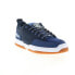 DC Clocker 2 Cafe ADYS100749-DN1 Mens Blue Suede Skate Sneakers Shoes