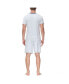 ფოტო #2 პროდუქტის Men's Moisture-Wicking Crewneck T-Shirt & Shorts Pajama Set