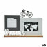 Фото #1 товара Фоторамка Dreams Велосипед Белый Чёрный Серый Деревянный 6 x 27 x 37,5 cm (6 штук)