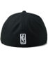 ფოტო #3 პროდუქტის Men's Black Los Angeles Lakers Black White Logo 59Fifty Fitted Hat