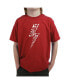 Big Boy's Word Art T-shirt - Lightning Bolt