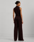 ფოტო #2 პროდუქტის Women's Chain-Trim Stretch Jersey Jumpsuit