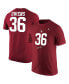 ფოტო #1 პროდუქტის Men's Crimson Oklahoma Sooners Steve Owens Jersey T-shirt