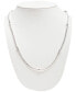 ფოტო #2 პროდუქტის Herringbone Link Rondelle 17" Chain Necklace in Sterling Silver