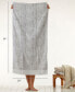 Фото #4 товара Distressed Leaves Turkish Cotton Bath Towel, 54" x 28"