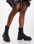 Фото #4 товара Only chunky sole pull on boots in black