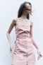 Фото #3 товара Джинсовое мини-платье z1975 с пряжками по бокам ZARA