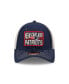 Фото #3 товара Men's Navy, Natural New England Patriots Devoted Trucker 9TWENTY Snapback Hat