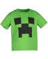 ფოტო #3 პროდუქტის Boys Creeper Skeleton Zombie Enderman Graphic T-Shirt and Mesh Shorts Outfit Set to