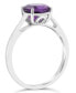 ფოტო #5 პროდუქტის Amethyst (1-3/4 ct. t.w.) Ring in Sterling Silver. Also Available in Sky Blue Topaz (2-3/8 ct. t.w.) and Rose Quartz (1-9/10 ct. t.w.)