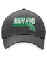 ფოტო #3 პროდუქტის Men's Charcoal North Texas Mean Green Slice Adjustable Hat