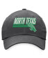 Men's Charcoal North Texas Mean Green Slice Adjustable Hat - фото #3