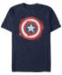 Фото #1 товара Marvel Men's Avengers Endgame Captain America Spray Paint Logo, Short Sleeve T-shirt