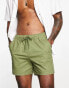 Фото #4 товара ASOS DESIGN slim chino shorts in shorter length in dark khaki