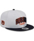 ფოტო #2 პროდუქტის Men's White, Navy Auburn Tigers Two-Tone Layer 9FIFTY Snapback Hat