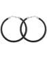 ფოტო #1 პროდუქტის Large Pavé Hoop Earrings 3"