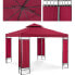 Фото #1 товара Pawilon ogrodowy altana namiot składany 3 x 3 x 2.6 m czerwone wino