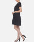 ფოტო #3 პროდუქტის Women's Short Sleeve V-Neck Tiered Dress
