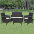 Фото #1 товара Garten-Lounge-Set (4-teilig) 3002315