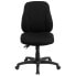 Фото #3 товара Mid-Back Black Fabric Multifunction Ergonomic Swivel Task Chair