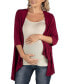 Фото #1 товара Elbow Length Sleeve Maternity Open Cardigan