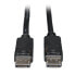 Фото #2 товара Tripp P580-003 DisplayPort Cable with Latching Connectors - 4K 60 Hz (M/M) - Black - 3 ft. (0.91 m) - 0.91 m - Displayport - Displayport - Male - Male - 3840 x 2160 pixels