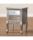 Фото #7 товара Furniture Catrina Modern Victorian Mirrored Nightstand