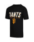 ფოტო #2 პროდუქტის Big Boys Heather Gray, Orange, Black Distressed San Francisco Giants Three-Pack T-shirt Set