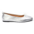 Фото #1 товара COCONUTS by Matisse Nikki Metallic Ballet Slip On Womens Silver Flats Casual NI