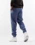 ASOS DESIGN oversized joggers in navy polar fleece