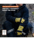 Фото #3 товара Men's Canvas Insulated Leather Work Gloves