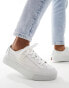 Фото #2 товара AllSaints Milla leather chunky sole trainers in white