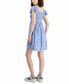 Фото #2 товара Juniors' Smocked Flutter-Sleeve Mini Dress
