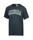 Men's Charcoal Distressed Georgia Bulldogs Vintage Arch 2-Hit T-shirt