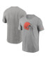 Фото #2 товара Men's Heathered Gray Cleveland Browns Primary Logo T-shirt