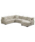 Фото #8 товара Rhyder 4-Pc. 112" Fabric Sectional Sofa with Chaise, Created for Macy's