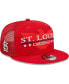 Фото #2 товара Men's Red St. Louis Cardinals Patriot Trucker 9FIFTY Snapback Hat