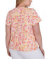 Plus Size Printed Essentials Short Sleeve Top