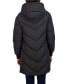 Juniors' 3/4 Puffer Jacket with Hood