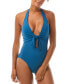 Vince Camuto 281886 Women's Knot-Front Halter One-Piece Swimsuit , Size 6