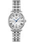 ფოტო #1 პროდუქტის Women's Swiss Carson Premium Stainless Steel Bracelet Watch 30mm