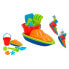 Фото #1 товара Игрушечный пистолет, автомат или бластер COLOR BABY Beach Set With Boat 34 cm Shovel. Rastrillo And 3 Molds In Network 2 Assorted