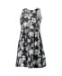 Women's Black Las Vegas Raiders Floral Sundress