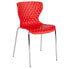 Фото #4 товара Lowell Contemporary Design Red Plastic Stack Chair